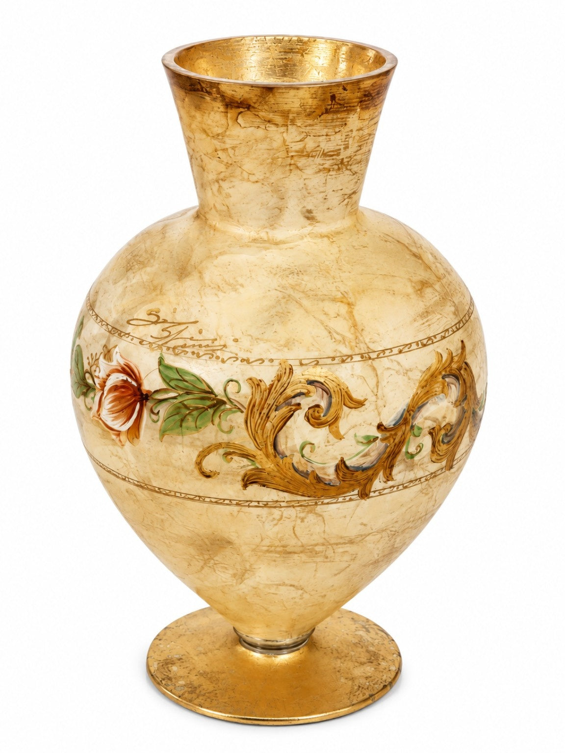 G. Butteri for Gipar – Large Signed Italian Art Glass Vase.
