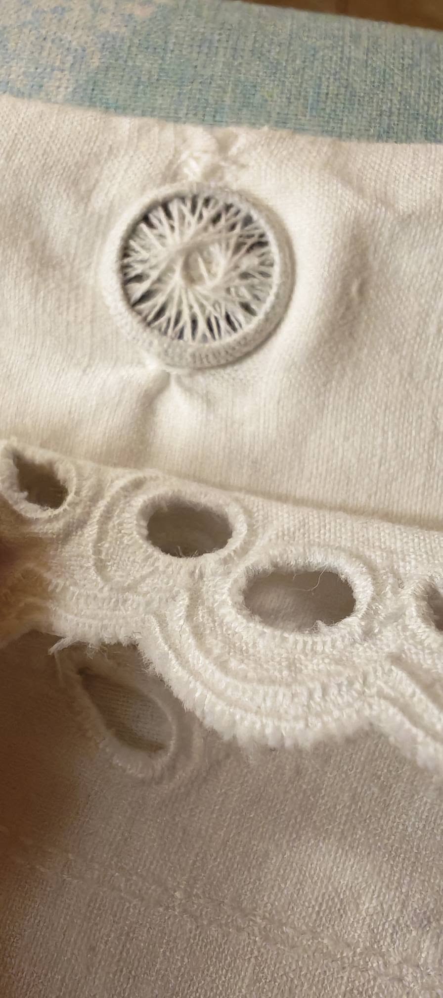 Vintage French Monogrammed Pillowcase with Madeira Embroidery – 1940