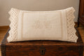 Antique Monogrammed Linen Pillowcase – Circa 100 Years Old