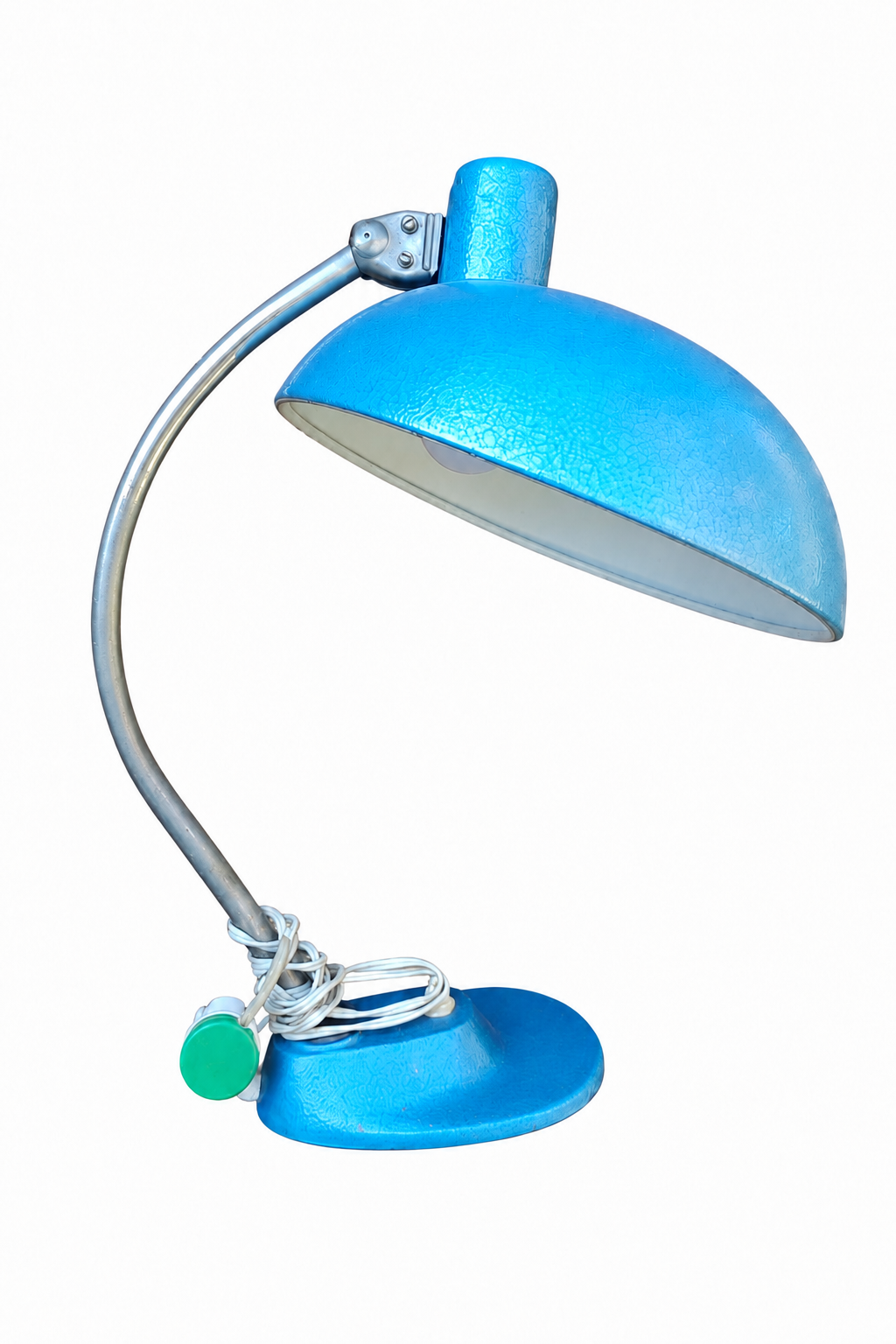 Vintage 1960s Marianne Brandt–Style Bauhaus All-Metal Desk Lamp.