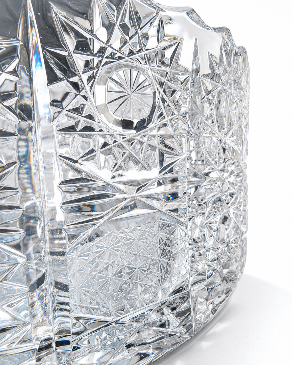 Vintage Bohemia Crystal Centerpiece Fruit Bowl – 1960s