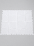 Vintage Large Linen Tablecloth with Handmade Madeira Embroidery – Early 20th Century.