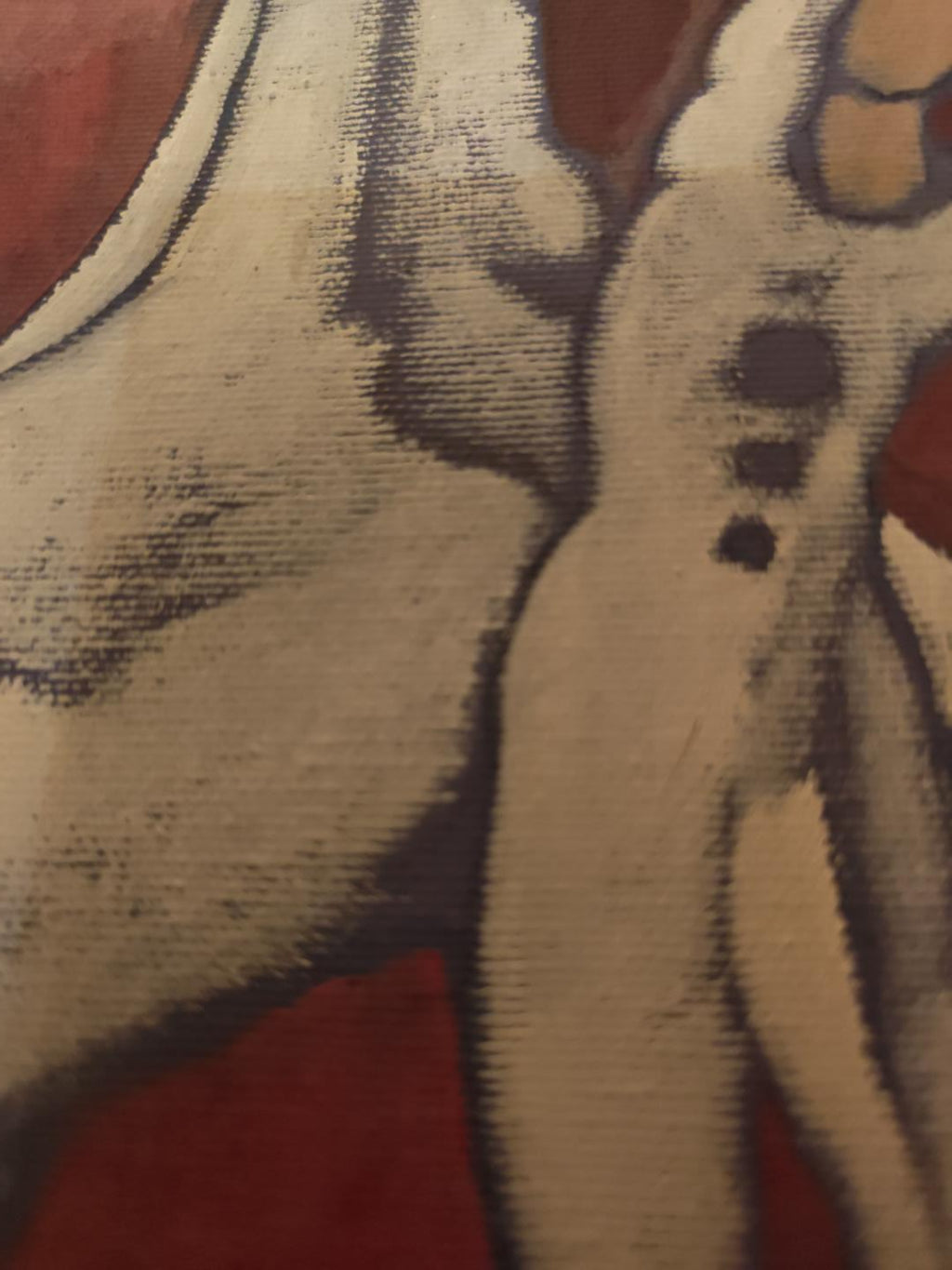 Brunetti ’78 – Modernist Horse and Figure Composition, Framed Painting