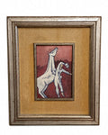 Brunetti ’78 – Modernist Horse and Figure Composition, Framed Painting