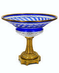 Late 19th-Century Cobalt Blue Crystal and Gilt Bronze Centrepiece , Possibly Austrian or Imperial Russian.