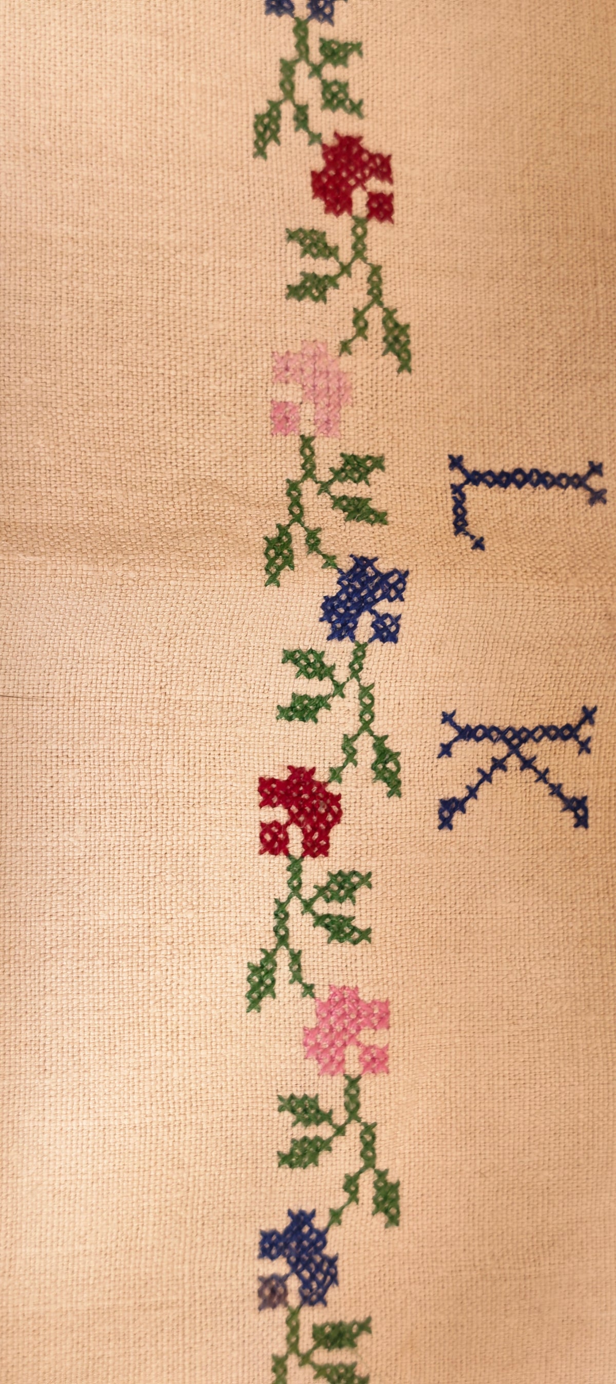 Authentic 1920s Handwoven Linen Tablecloth.