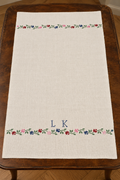 Authentic 1920s Handwoven Linen Tablecloth.
