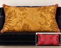 Authentic Antique Reversible Baroque Jacquard Oversized Cushion Cover.