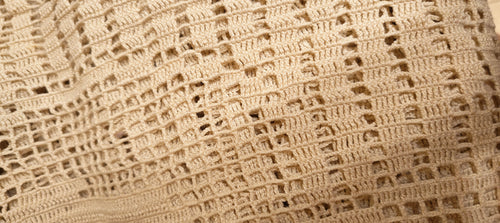 Antique Cherub Hand-Crocheted Bedspread – 215 × 260 cm