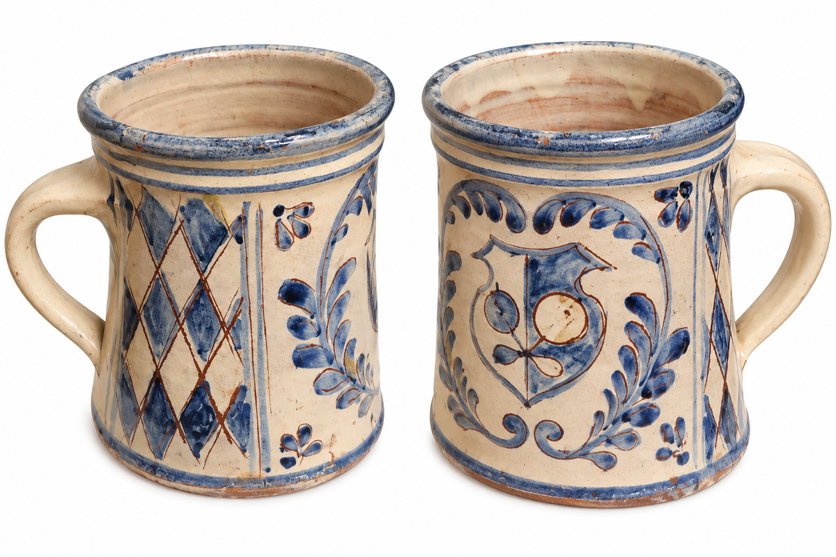 Vintage German Hand-Painted Ceramic Tankard – Frauenchiemsee.