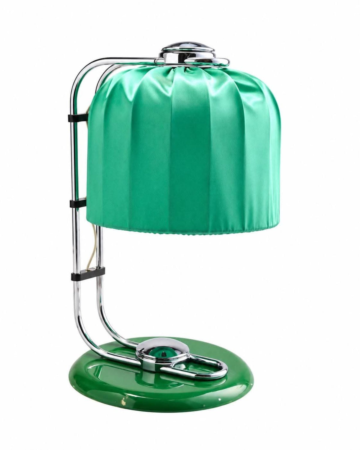 Authentic Original Bauhaus Table Lamp – Green Satin Shade